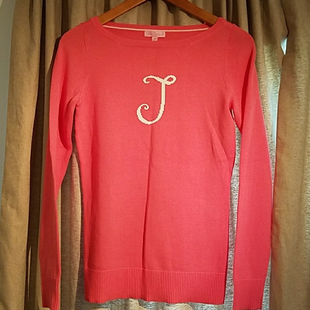 NWT Lilly Pulitzer Pink Sweater "J"